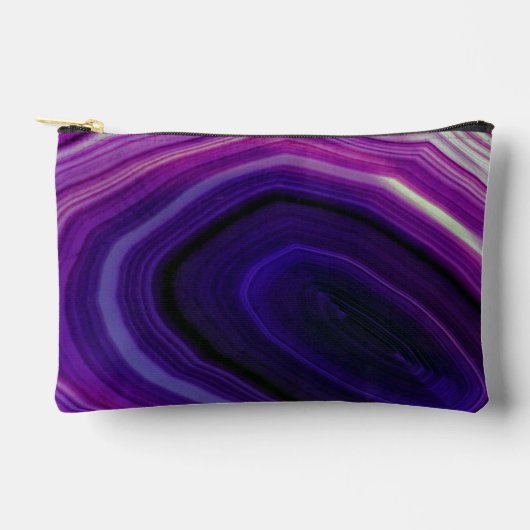 Paarse Geode Valt Rond Etui (Voorkant)