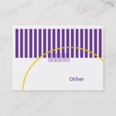 Paarse geometrisch - Chubby Visitekaartje (Achterkant)