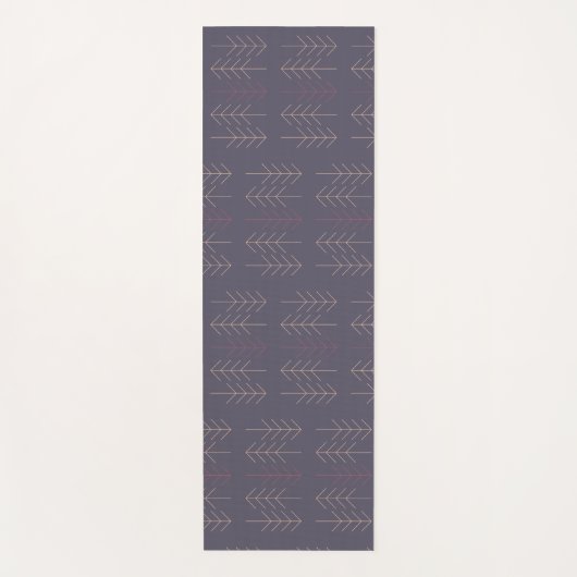 Paarse Geometrisch Yogamat (Voorkant)