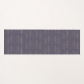 Paarse Geometrisch Yogamat (Voorkant (horizontaal))