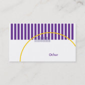 Paarse geometrisch - zakelijk visitekaartje (Achterkant)