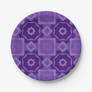 Paarse geometrische abstracte ontwerppapieren bord