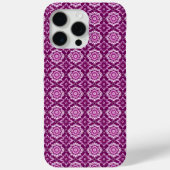  Paarse geometrische bloemenpatroon Case-Mate iPhone Case (Achterkant)