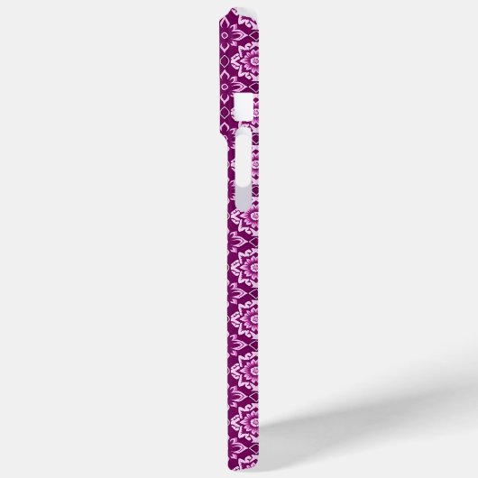  Paarse geometrische bloemenpatroon Case-Mate iPhone Case (Achterkant / Links)