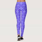 Paarse geometrische cirkels leggings (Achterkant)