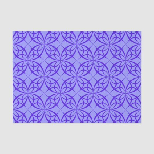 Paarse geometrische cirkels tissuepapier (Voorkant)