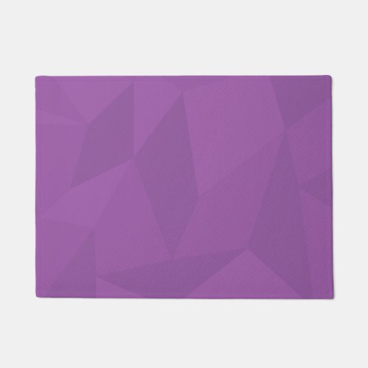 Paarse, geometrische, coole, trendmatige, moderne, deurmat (Voorkant)