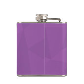 Paarse, geometrische, coole, trendmatige, moderne, heupfles (Achterkant)