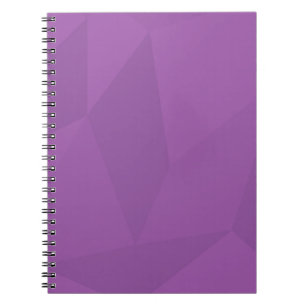 Paarse, geometrische, coole, trendmatige, moderne, notitieboek