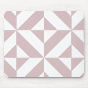 Paarse geometrische deco kubuspatroon muismat