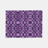 Paarse Geometrische Geruite Deken (Voorkant (Horizontaal))