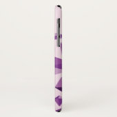 Paarse geometrische juweelvormen Case-Mate iPhone case (Achterkant/links)