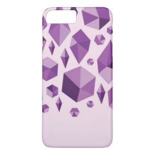 Paarse geometrische juwelvormen Case-Mate iPhone case