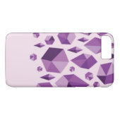 Paarse geometrische juwelvormen Case-Mate iPhone case (Achterkant (Horizontaal))