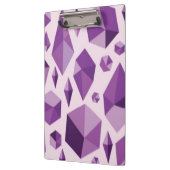 Paarse geometrische juwelvormen klembord (Links)