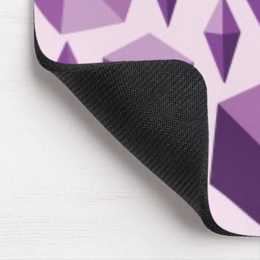 Paarse geometrische juwelvormen muismat (Hoek)