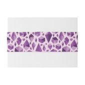 Paarse geometrische juwelvormen uitnodigingen wikkel (Achterkant Voorbeeld)