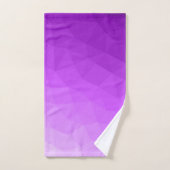 Paarse geometrische mesh gradiënt heldere patroon bad handdoek (Handdoek)