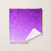 Paarse geometrische mesh gradiënt heldere patroon bad handdoek (Wasdoekje)