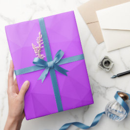 Paarse geometrische mesh gradiëntpatroon cadeaupapier