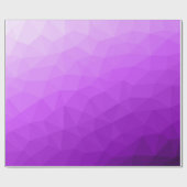Paarse geometrische mesh gradiëntpatroon cadeaupapier (Vlak)