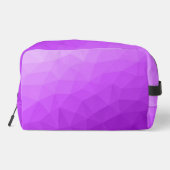 Paarse geometrische mesh gradiëntpatroon toilettasje (Achterkant)