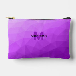 Paarse geometrische mesh met verlooppatroon Monogr Etui