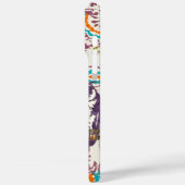 Paarse Geometrische Owl familie Case-Mate iPhone Case (Achterkant / Links)