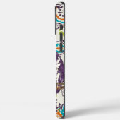 Paarse Geometrische Owl familie Case-Mate iPhone Case (Achterkant / Links)