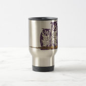 Paarse Geometrische Owl familie Reisbeker (Center)