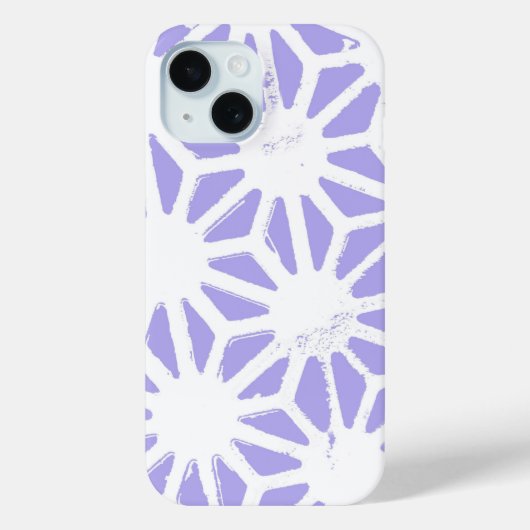 Paarse geometrische patroon Case-Mate iPhone case (Achterkant)