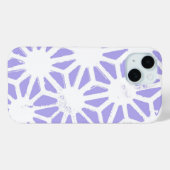 Paarse geometrische patroon Case-Mate iPhone case (Achterkant (horizontaal))
