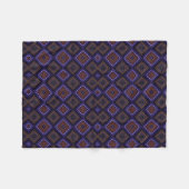 Paarse geometrische patroon deken (Voorkant (Horizontaal))