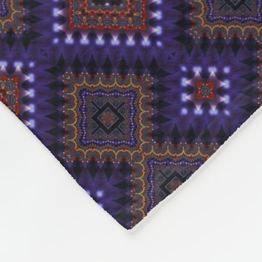 Paarse geometrische patroon deken (Hoek)