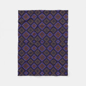 Paarse geometrische patroon deken (Voorkant)