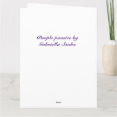 Paarse gepantserd kaart (Achterkant)