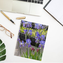 Paarse gepantserde Irisa Floral Planner