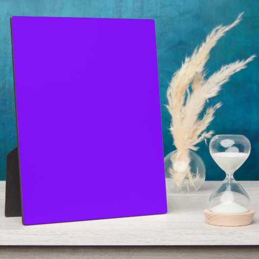 Paarse  Gepersonaliseerd kleurenontwerper Fotoplaat (Zijkant)