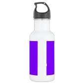Paarse  Gepersonaliseerd kleurenontwerper Waterfles (Achterkant)