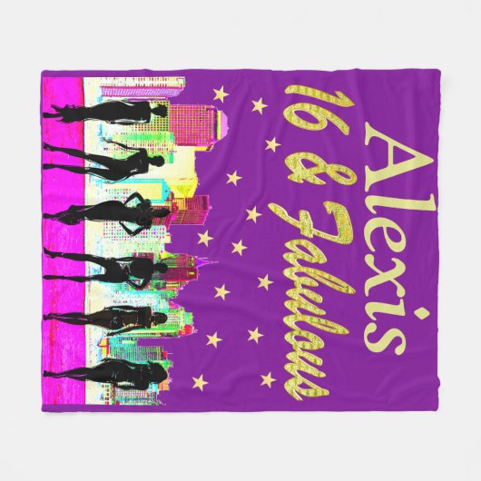 PAARSE GEPERSONALISEERDE 16 & FANTASTISCHE FLEECE  (Voorkant (Horizontaal))