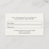 paarse gepersonaliseerde cakery visitekaartje (Achterkant)