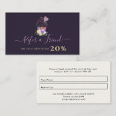 paarse gepersonaliseerde cakery visitekaartje (Voorkant / Achterkant)