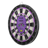 Paarse Gepersonaliseerde Dartbord – Voeg Je Gezich (Voorkant Rechts)