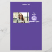 Paarse Gepersonaliseerde DIY Foto Snoep Bar Wrappe Flyer (Voorkant)