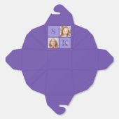  Paarse gepersonaliseerde foto verjaardagsfeestje Bedankdoosjes (Ongevouwen)