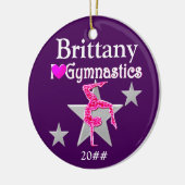  PAARSE GEPERSONALISEERDE GYMNAST ORNAMENT (Links)