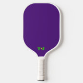 Paarse Gepersonaliseerde Monogrammed Pickleball Pa Paddle (Achterkant)