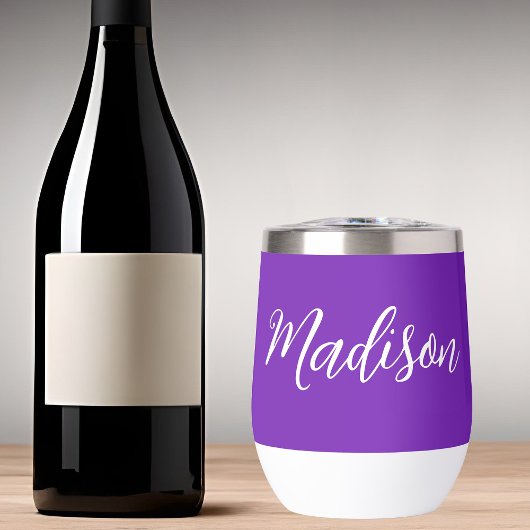  Paarse Gepersonaliseerde Naam Handgeschreven Scri