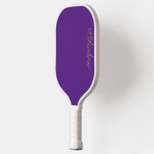 Paarse gepersonaliseerde pickleball paddle (Links)