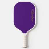 Paarse gepersonaliseerde pickleball-paddle pickleball paddle (Voorkant)